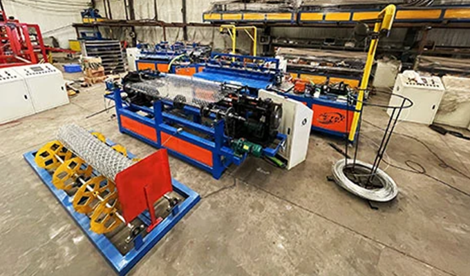 Single Wire Chain Link Fence Machine