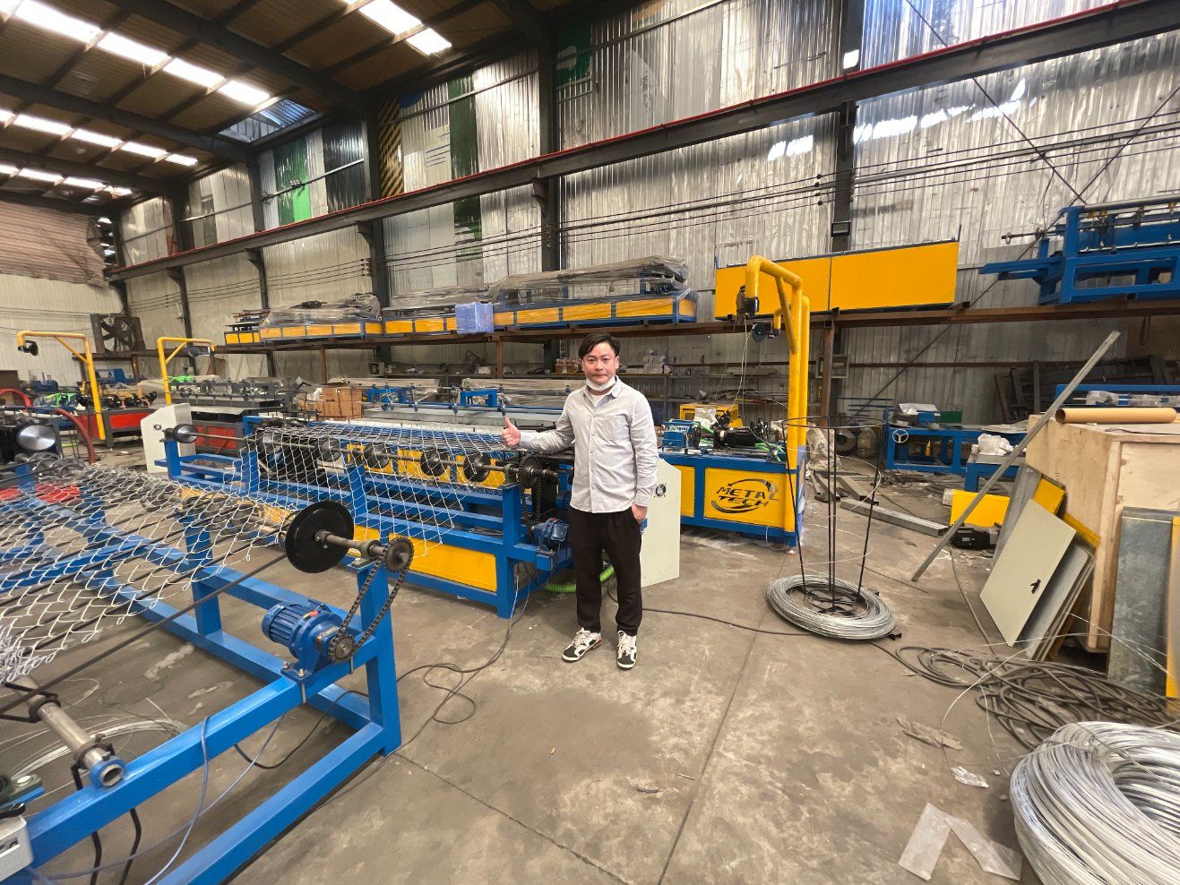Our maintenance of chain link fence machine