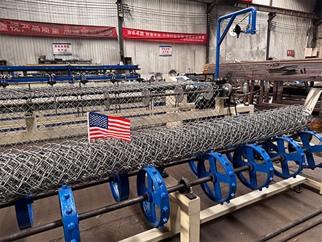 Our chain link fence machine in US.jpg