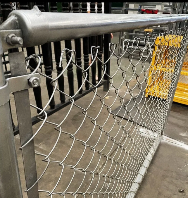 Finished chain link fence